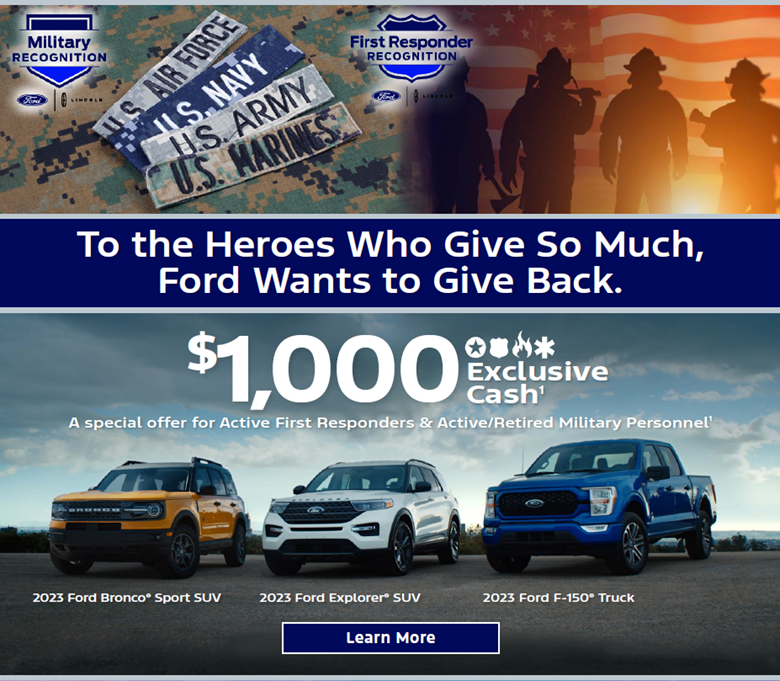 Ford Special Offer for Military and Veterans