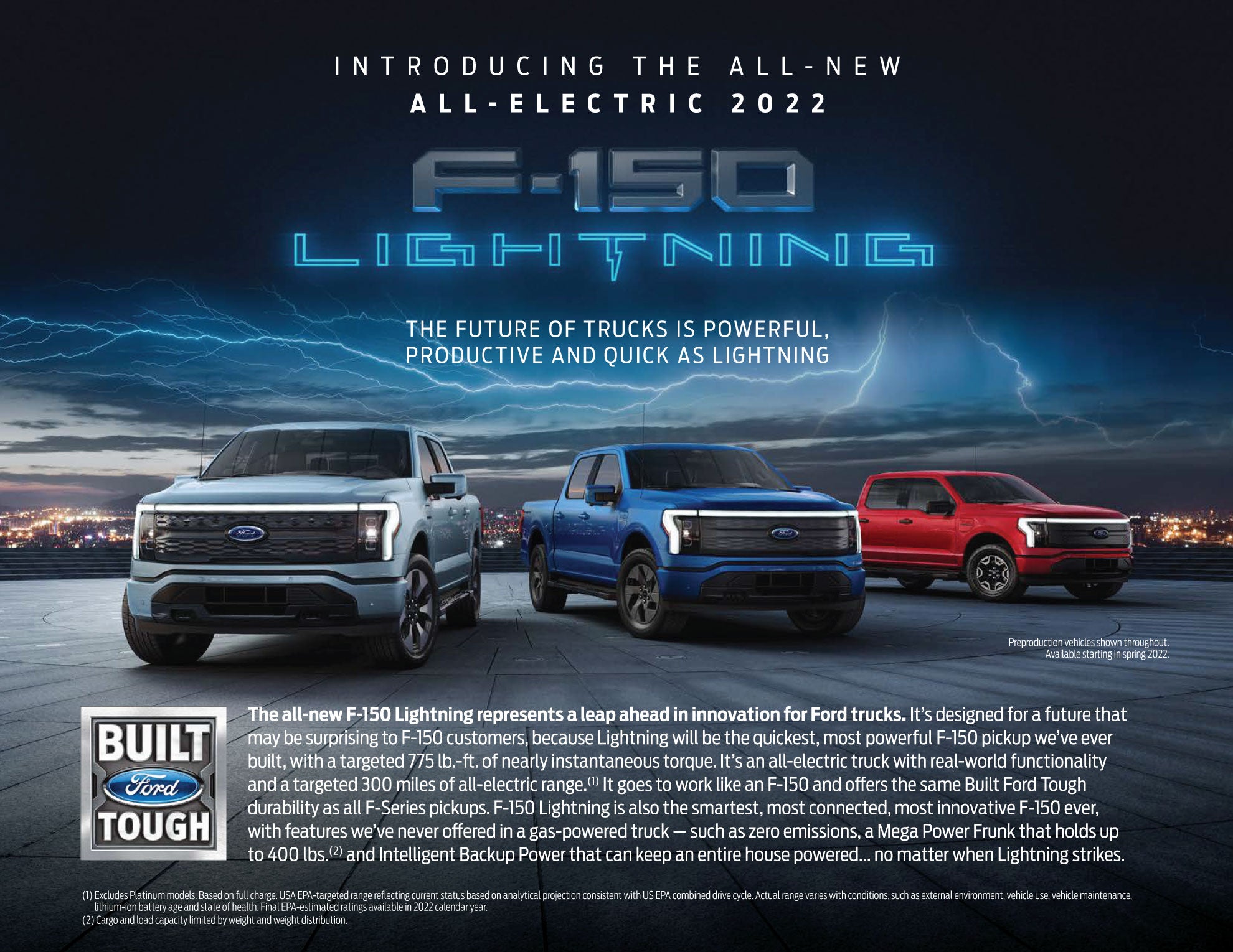 Ford F-150 Lightning Electric Truck