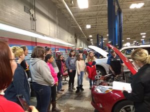 Gastonia Girl Scouts at Tindol ford