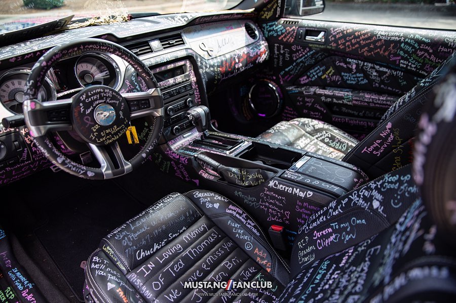 Gwinnivere Ford Mustang Brings Cancer Awareness