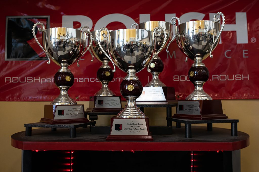 World's Largest ROUSH Dealership Trophy