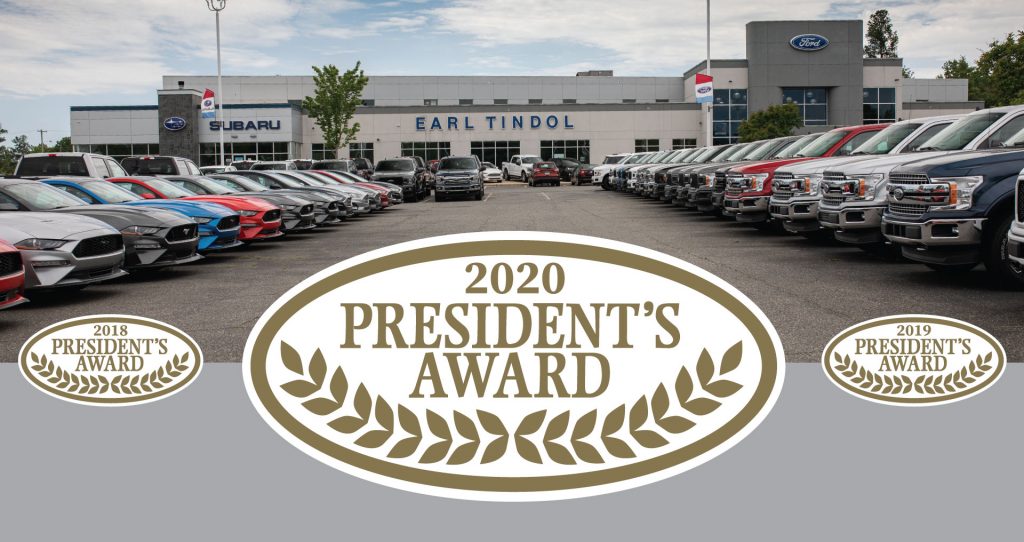Tindol Ford President's Award 2020