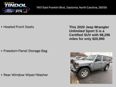 2020 Jeep Wrangler Unlimited Sport S