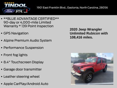 2020 Jeep Wrangler Unlimited Rubicon