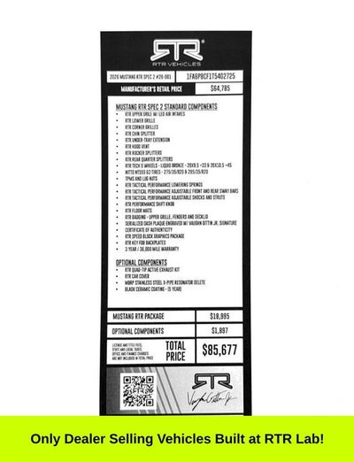 2026 Ford Mustang RTR SPEC 2