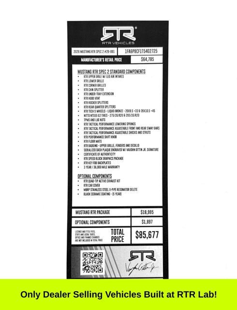 2026 Ford Mustang RTR SPEC 2