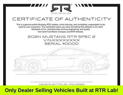 2026 Ford Mustang RTR SPEC 3 SC SUPERCHARGED