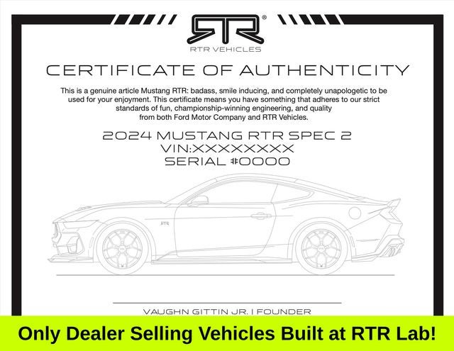 2026 Ford Mustang RTR SPEC 3 SC SUPERCHARGED