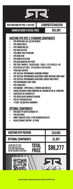 2026 Ford Mustang RTR SPEC 2