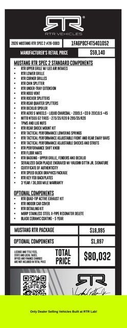 2026 Ford Mustang RTR SPEC 2