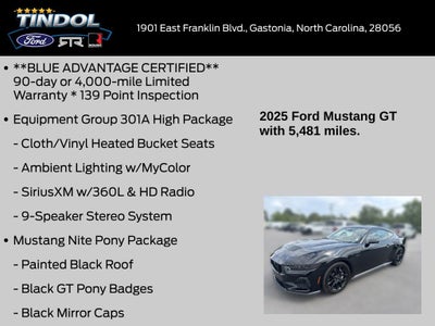 2025 Ford Mustang GT