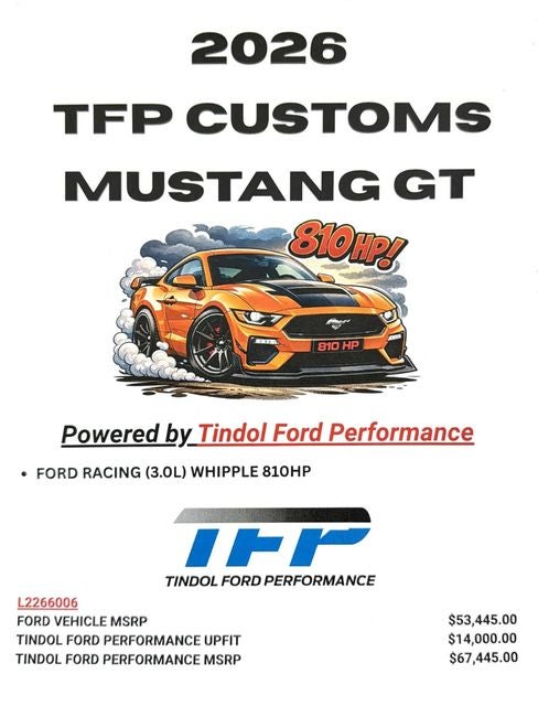 2026 Ford Mustang GT SC TFP CUSTOMS