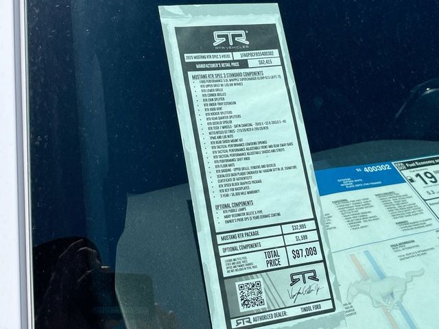 2025 Ford Mustang RTR SPEC 3