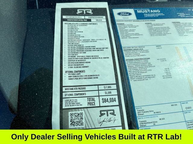 2025 Ford Mustang RTR SPEC 2 w/ RECARO