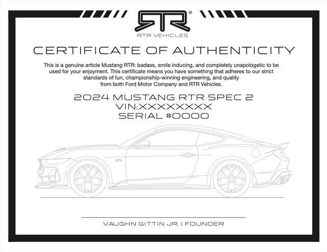 2026 Ford Mustang RTR SPEC 2 CONVERTIBLE