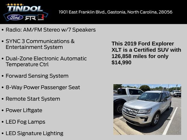 2019 Ford Explorer XLT