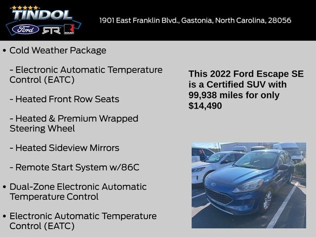 2022 Ford Escape SE