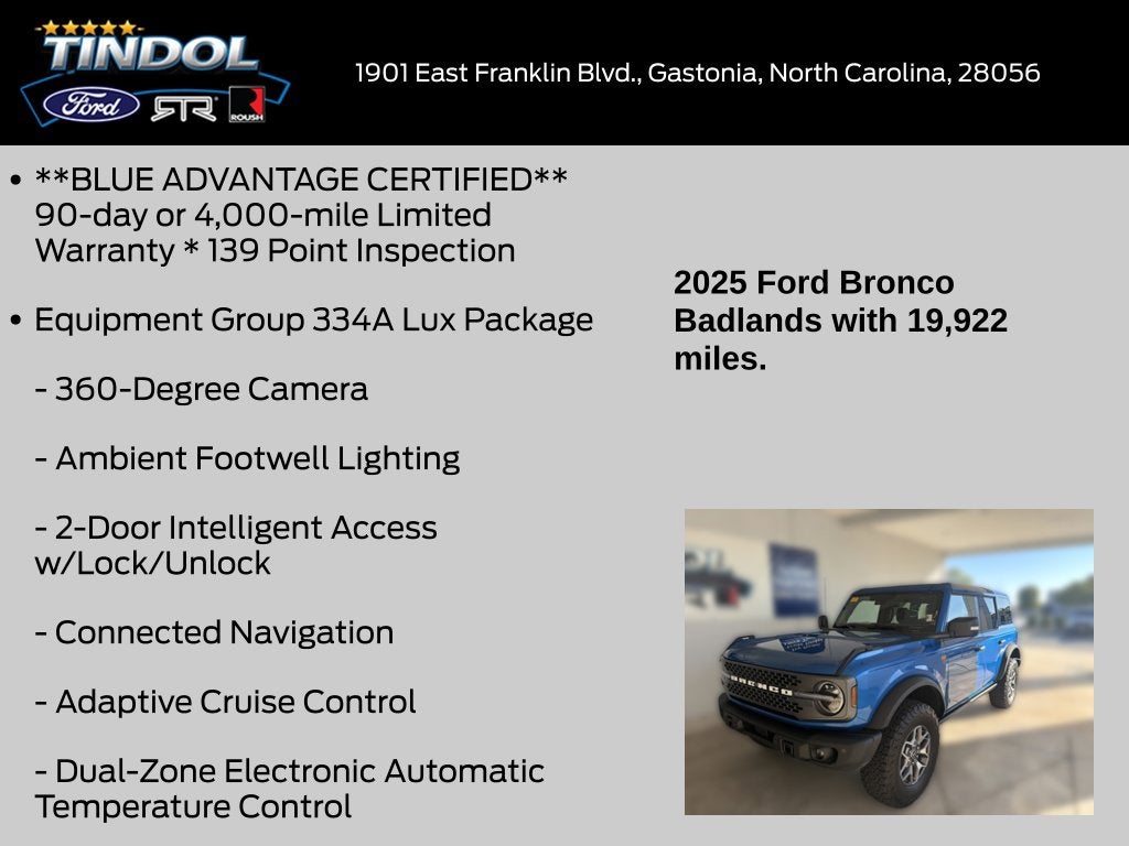 2025 Ford Bronco Badlands