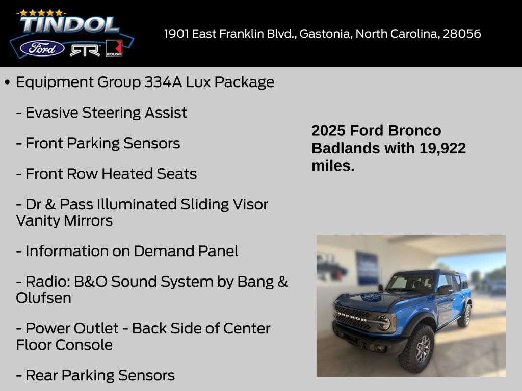 2025 Ford Bronco Badlands