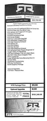 2025 Ford Bronco RTR ROVR CORPORATE DEMO