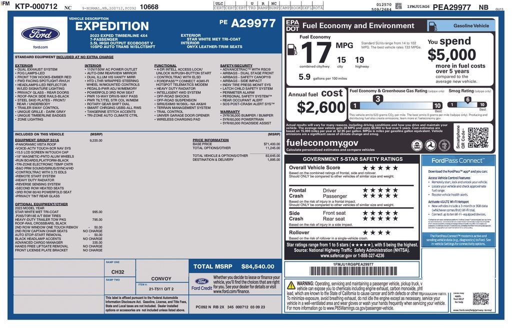 2023 Ford Expedition Timberline
