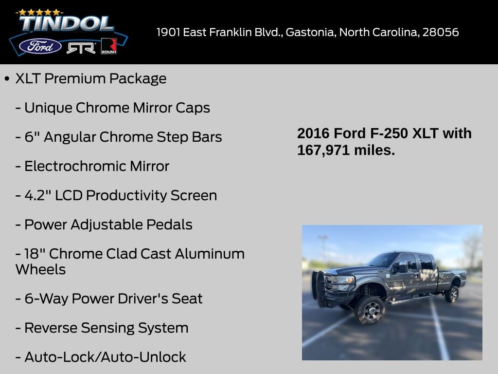 2016 Ford F-250SD XLT