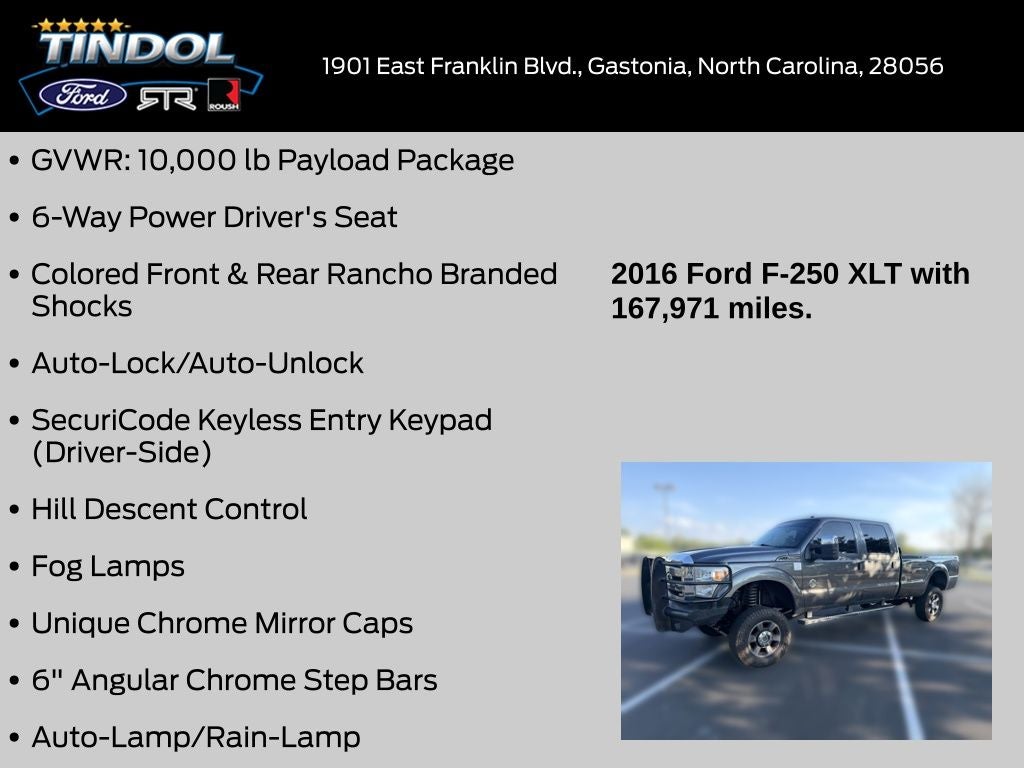 2016 Ford F-250SD XLT
