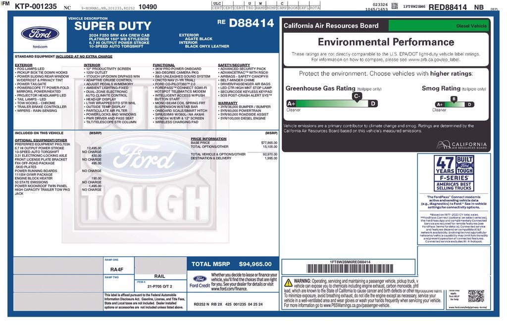 2024 Ford F-250SD Platinum