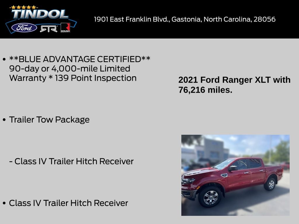 2021 Ford Ranger XLT