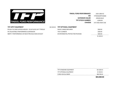 2026 Ford F-150 TFP CUSTOMS LOBO SC SUPERCHARGED