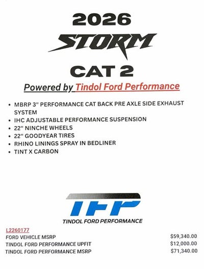 2026 Ford F-150 XLT TFP STORM CAT 2