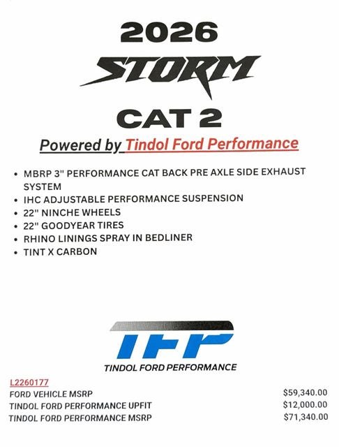 2026 Ford F-150 XLT TFP STORM CAT 2
