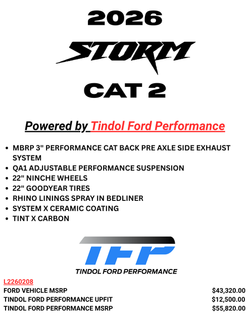 2026 Ford F-150 TFP STORM CAT2