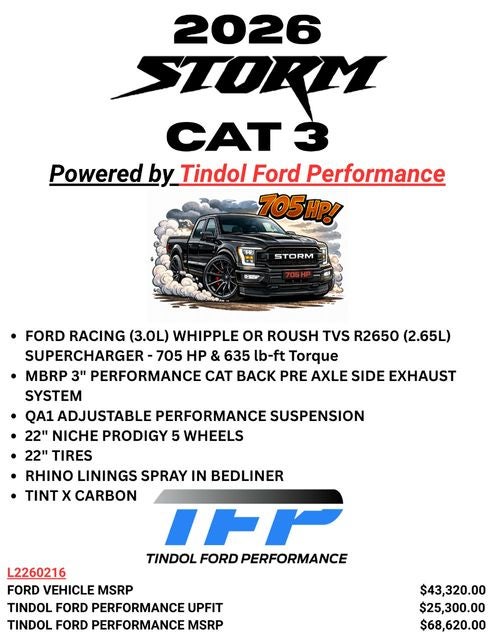 2026 Ford F-150 TFP STORM CAT 3 SC SUPERCHARGED