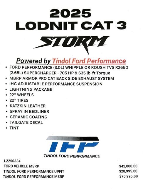 2025 Ford F-150 LODNIT STORM CAT 3 SC