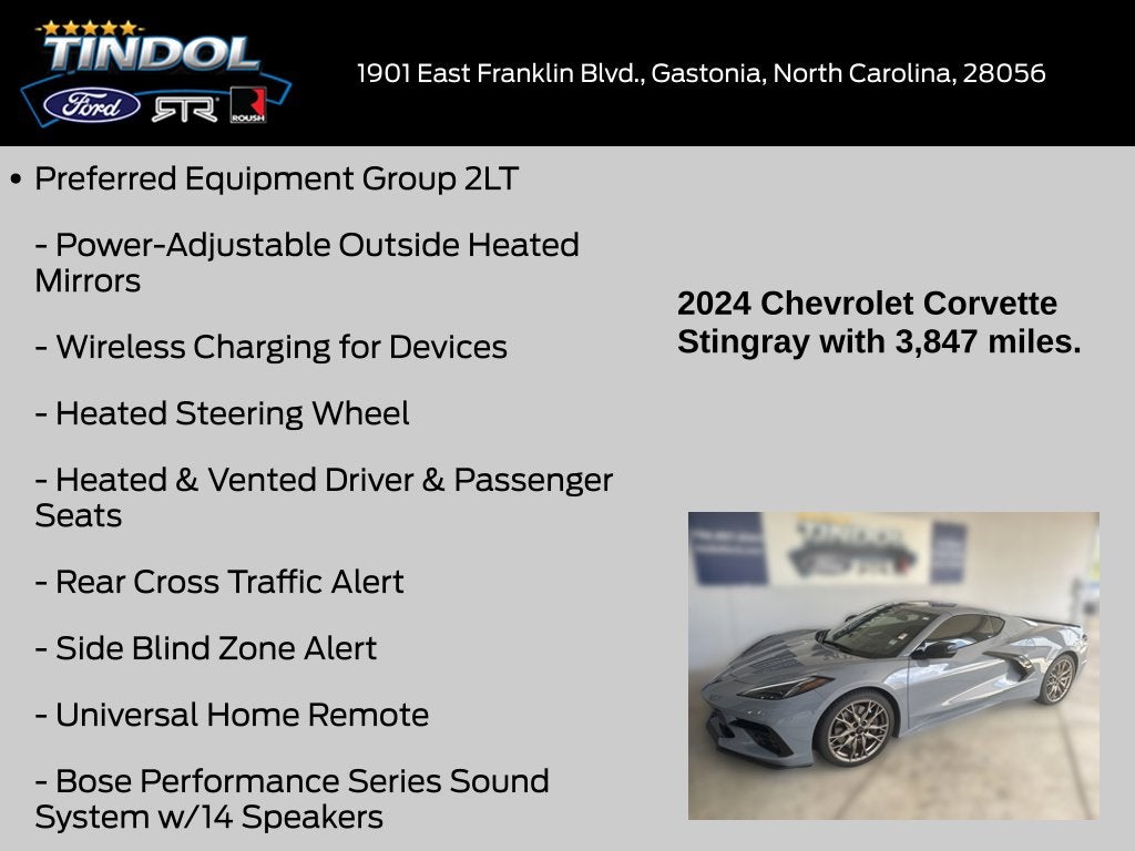 2024 Chevrolet Corvette Stingray 2LT