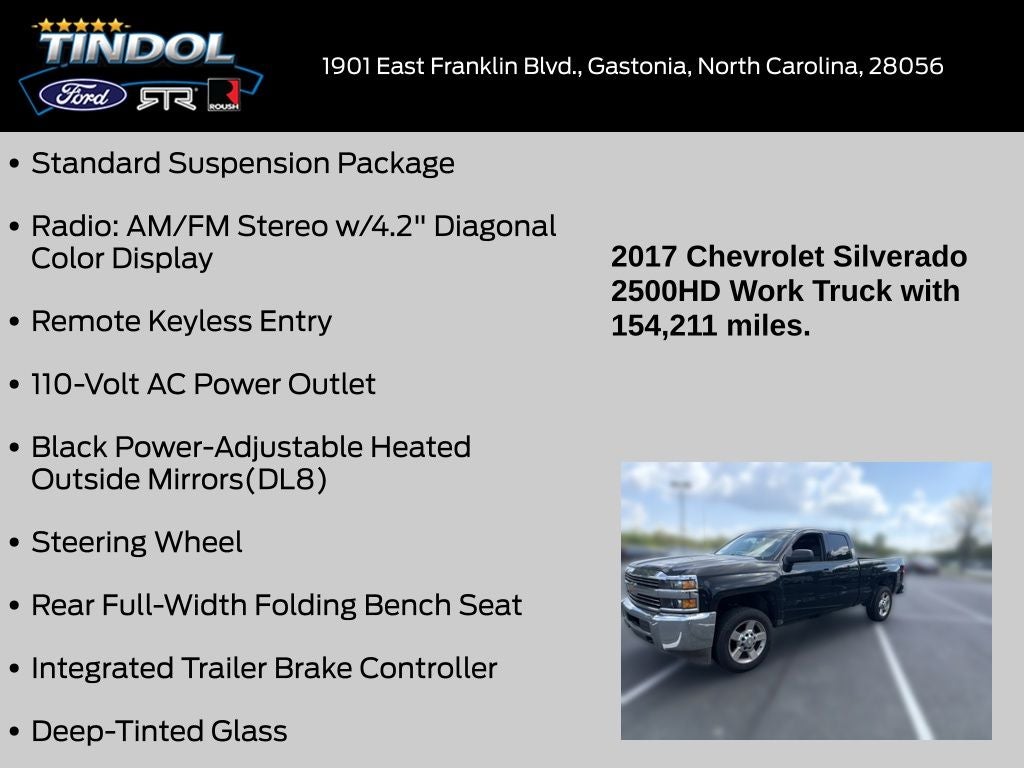 2017 Chevrolet Silverado 2500HD Work Truck