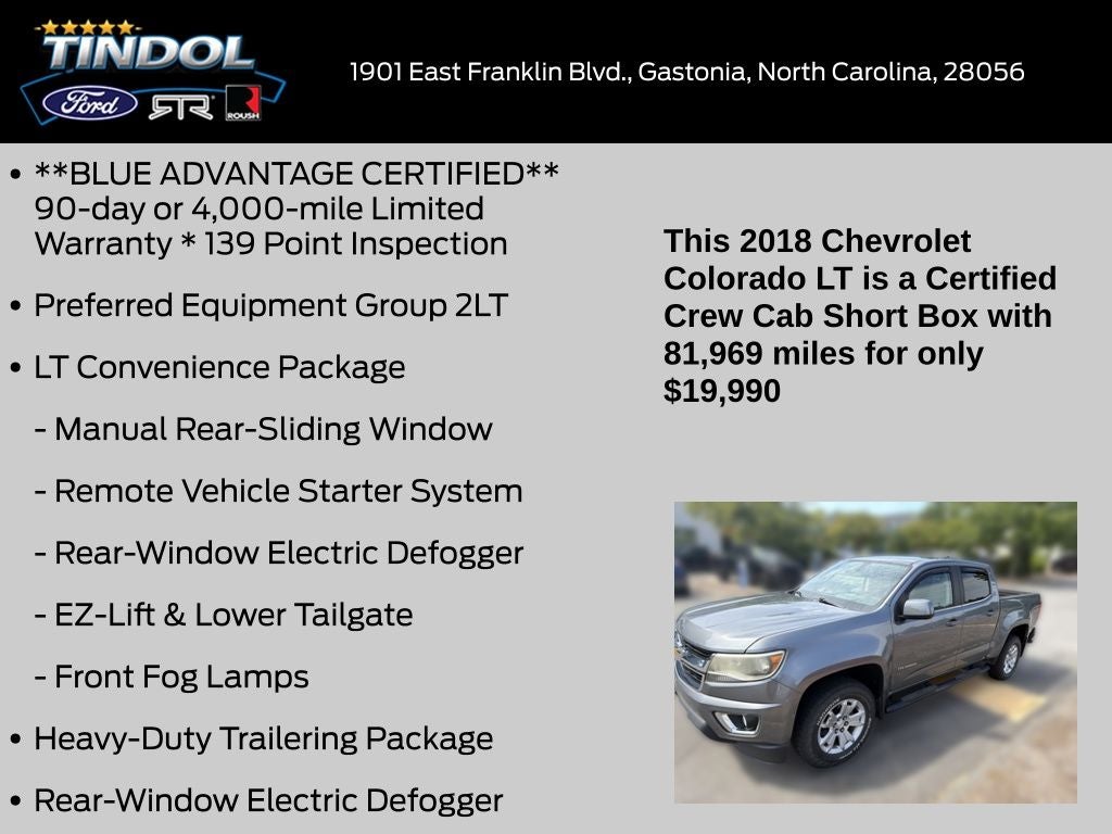 2018 Chevrolet Colorado LT