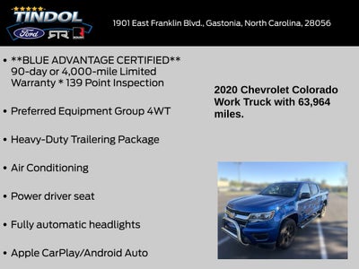2020 Chevrolet Colorado Work Truck