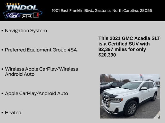 2021 GMC Acadia SLT