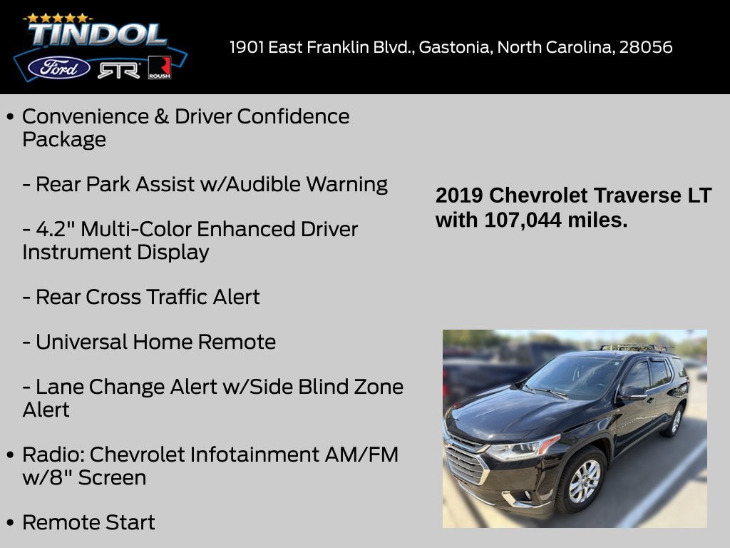 2019 Chevrolet Traverse LT Cloth w/1LT
