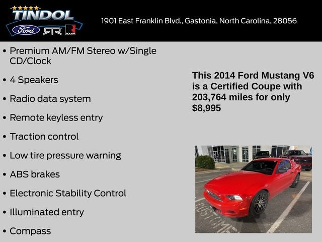 2014 Ford Mustang V6