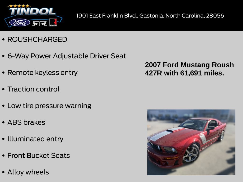2007 Ford Mustang Roush 427R