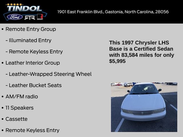 1997 Chrysler LHS Base