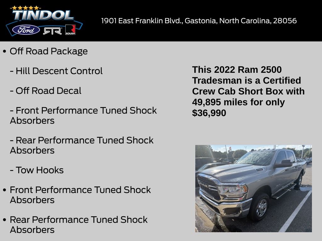 2022 RAM 2500 Tradesman