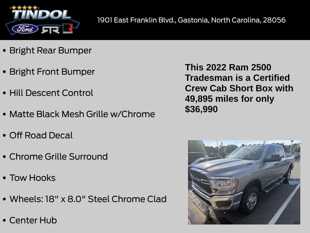 2022 RAM 2500 Tradesman