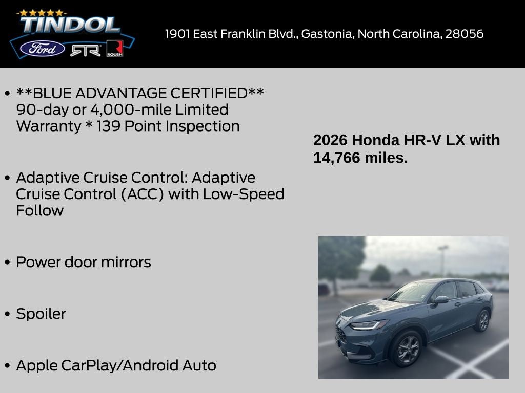 2026 Honda HR-V LX