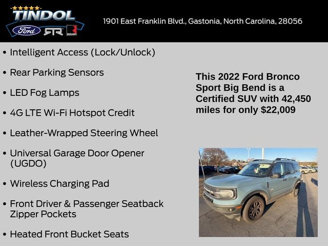 2022 Ford Bronco Sport Big Bend