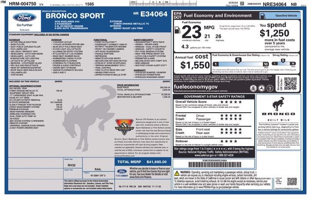 2022 Ford Bronco Sport Badlands
