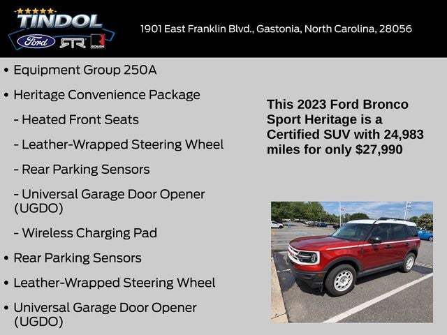 2023 Ford Bronco Sport Heritage